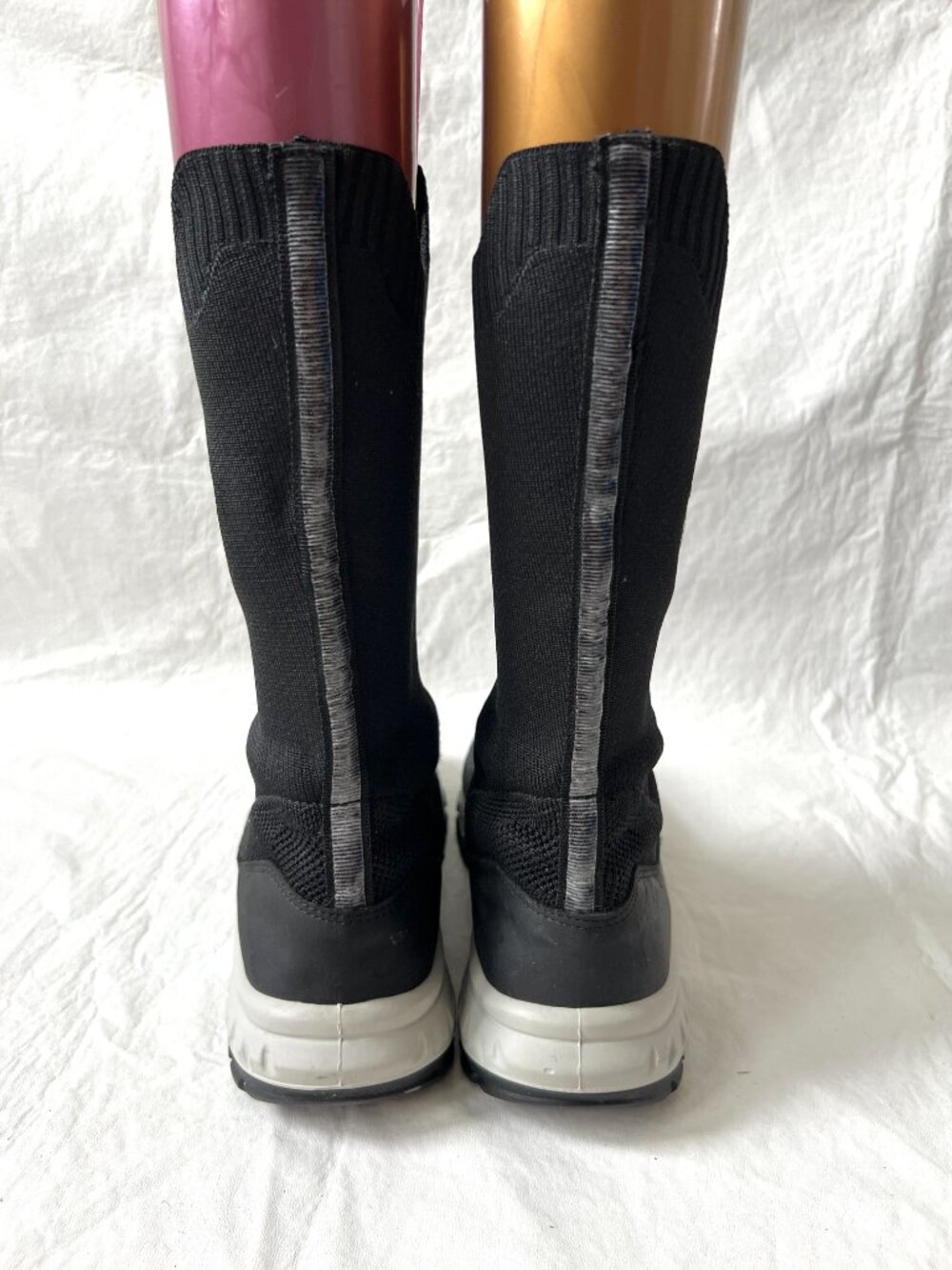 Santana Canada winter boots black knit sock 40 9 Terri Lea water resistant - Picture 4 of 12